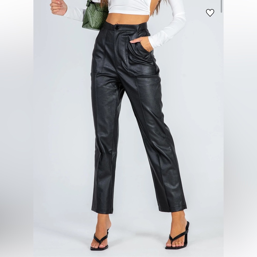 Princess Polly Encore Faux Leather Pants Size 2